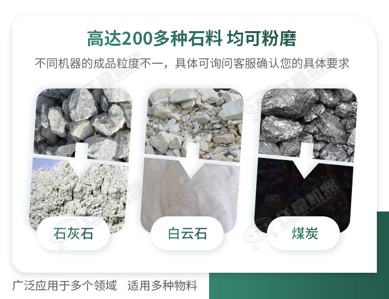 開(kāi)廠如何選擇磨粉機(jī)型號(hào)？磨粉碎機(jī)有哪些型號(hào)？